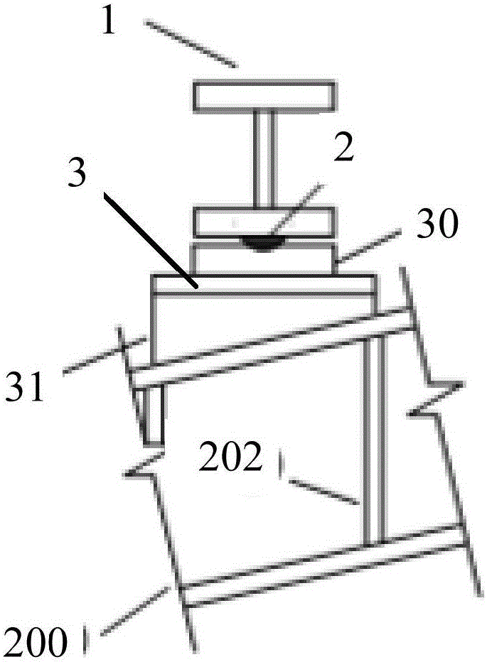 Device for out-of-plane stability bearing capacity test of arched steel structure