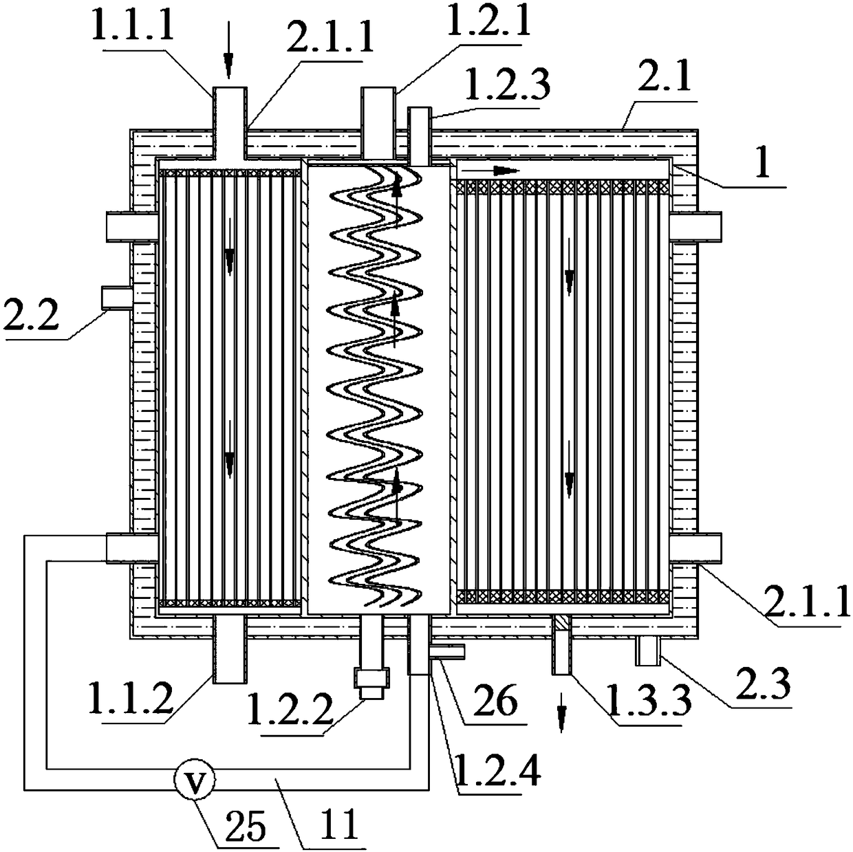 Four-in-one bioartificial liver online monitoring and constant temperature heating integrated system