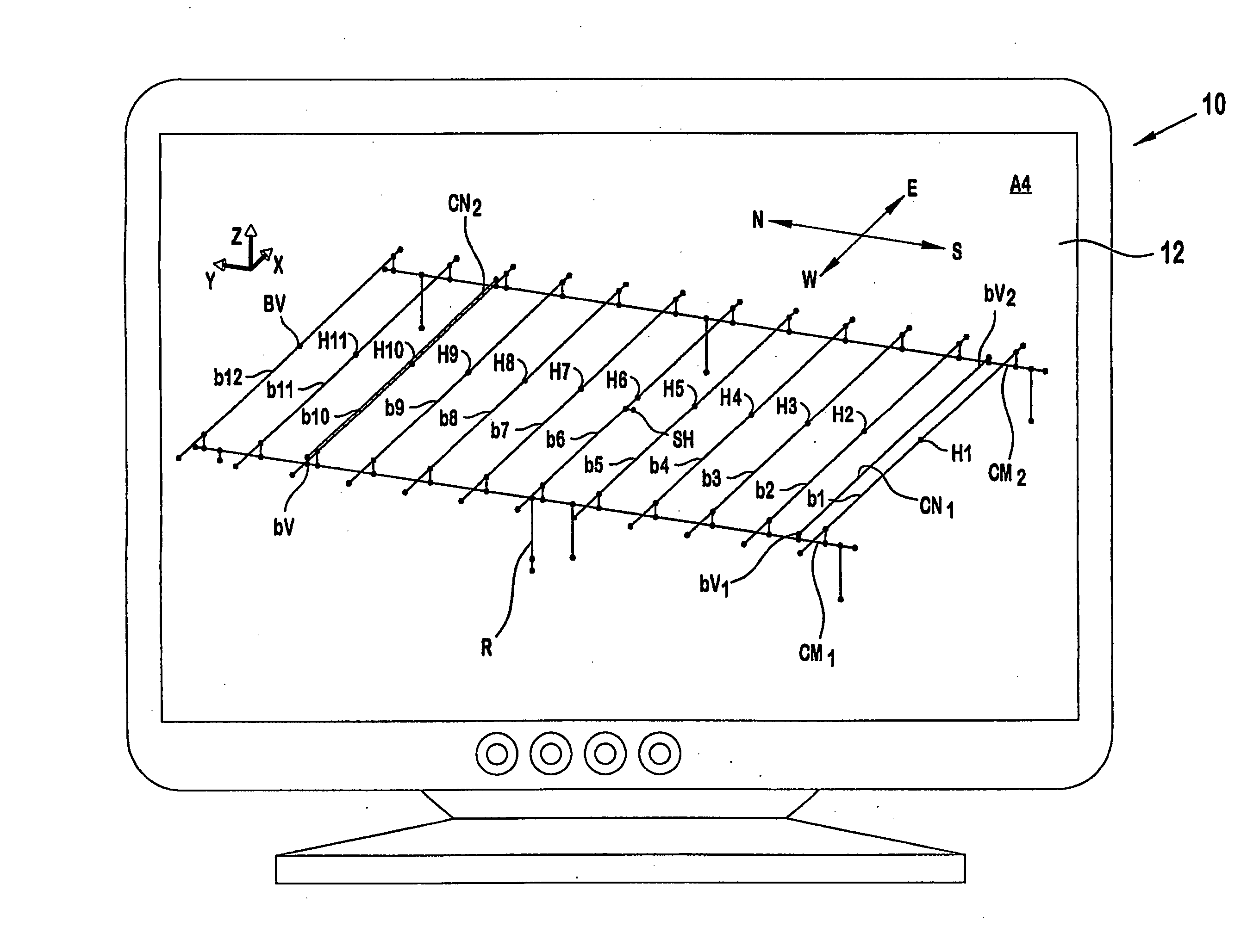 System and method for evaluation of fluid flow in a piping system