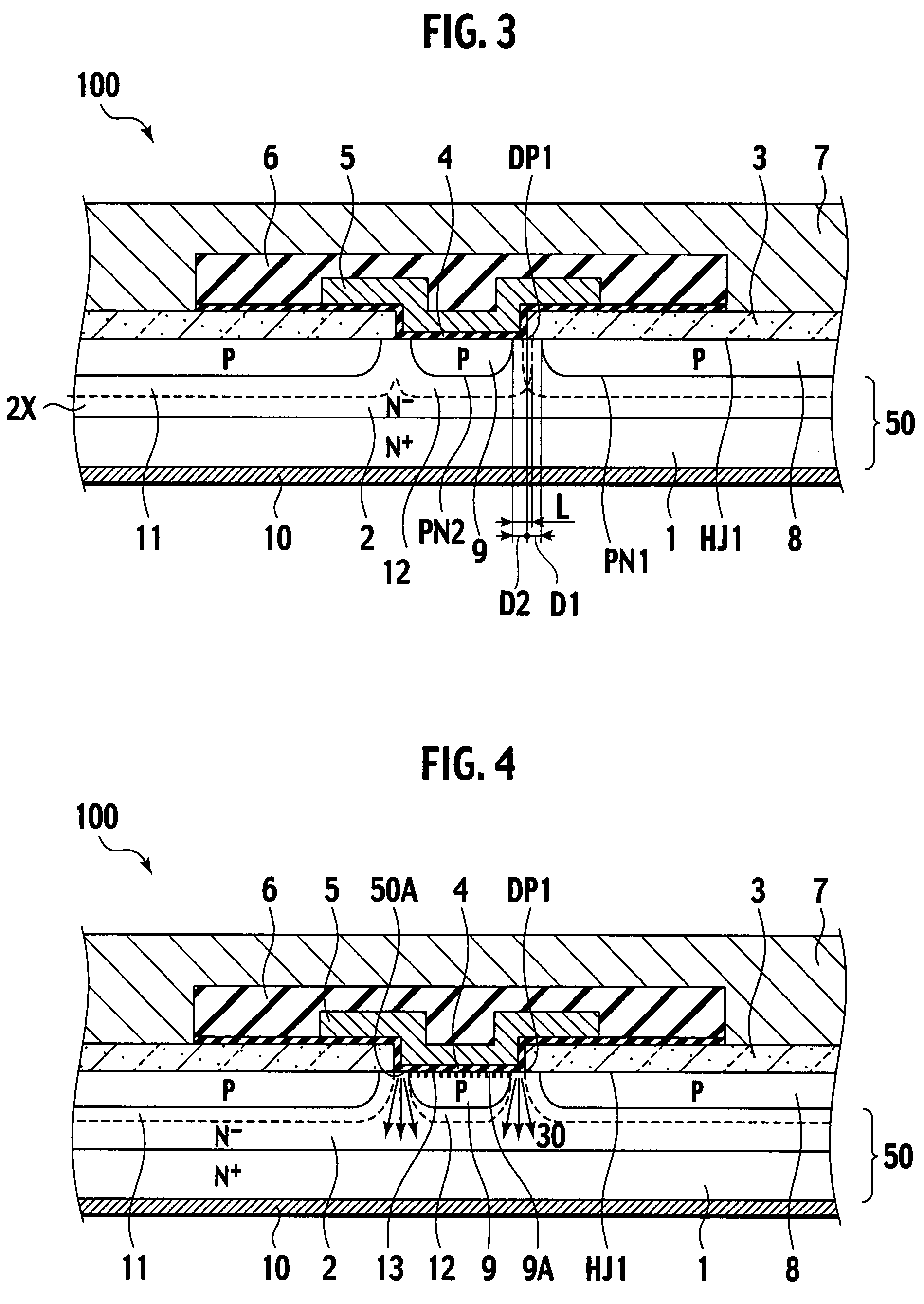 Hetero junction semiconductor device