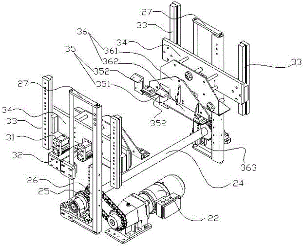 Automatic bottom base line feeding and mounting system