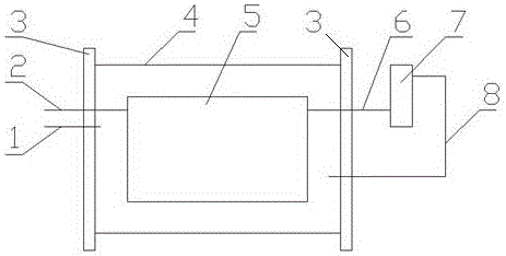 Electrolysis device for producing hydrogen through water electrolysis and method of electrolysis device