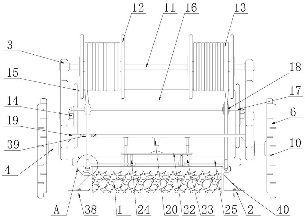 Efficient construction film covering equipment for highway engineering