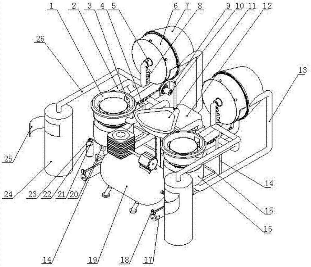 Fully automatic program-controlled biomass pellet fuel energy-saving burner