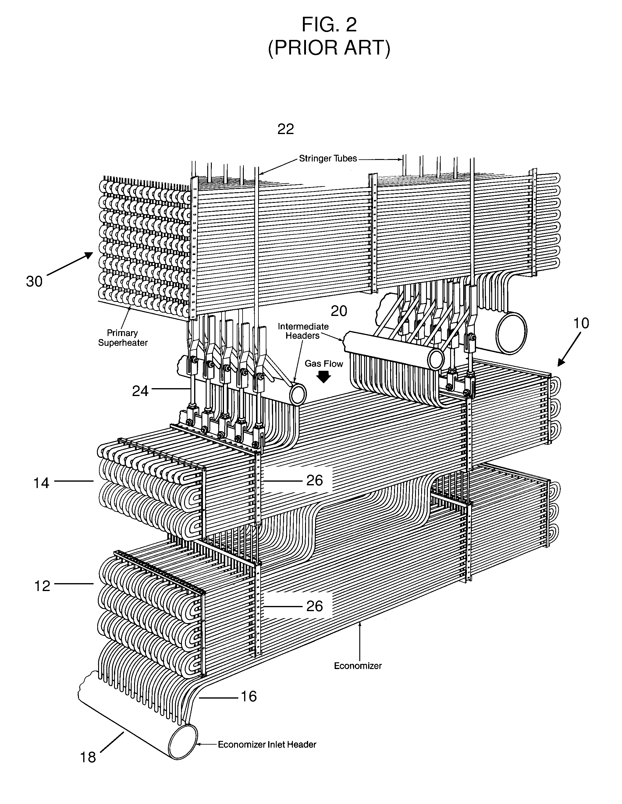 Economizer arrangement for steam generator