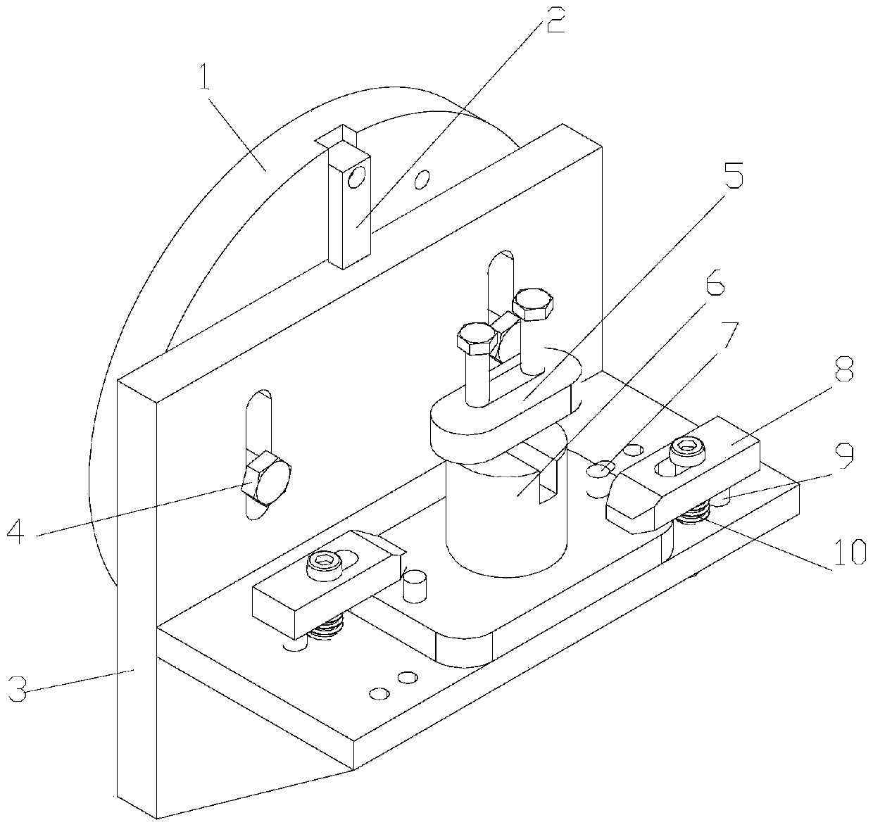 Valve body shaft hole machining clamping mould