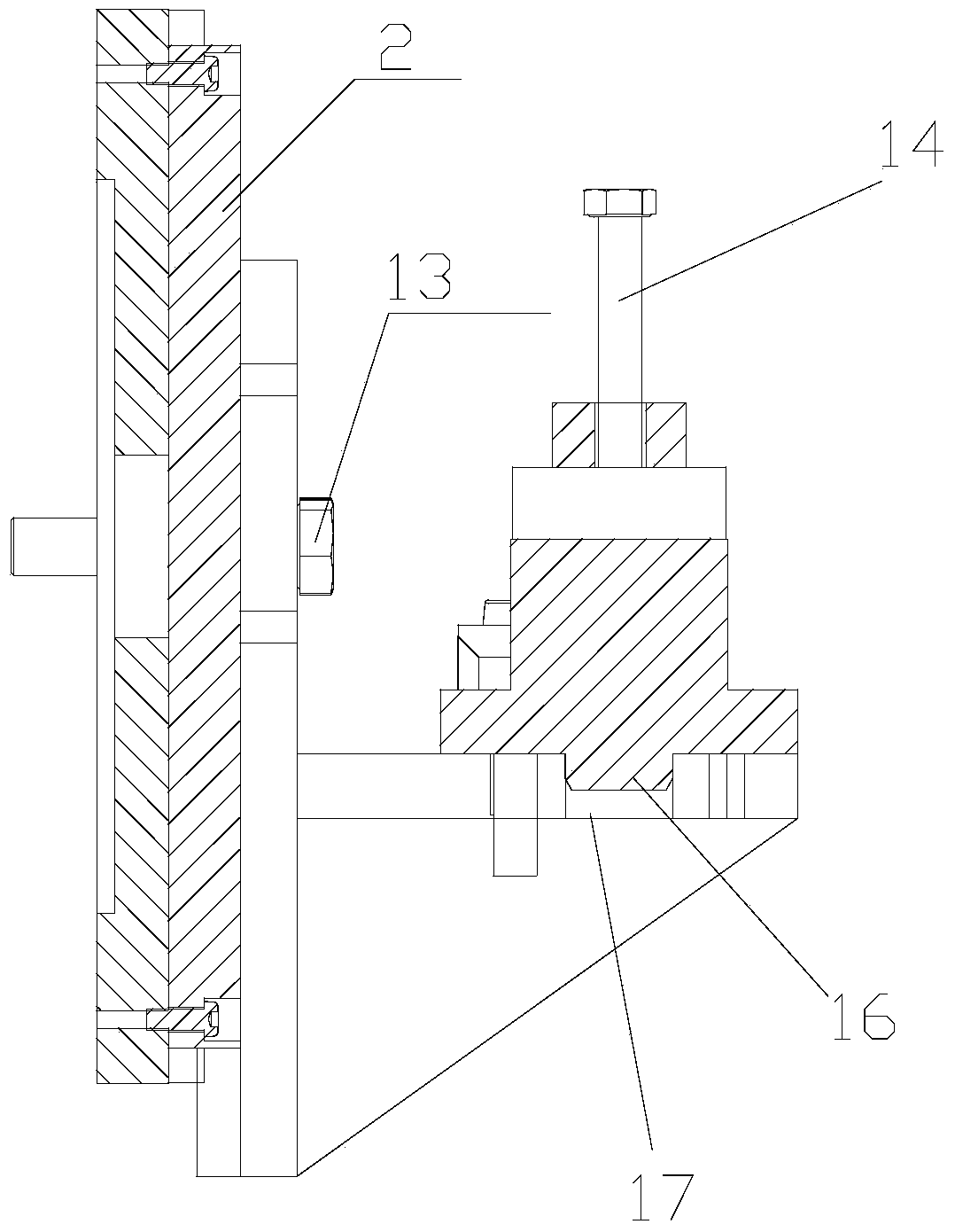 Valve body shaft hole machining clamping mould