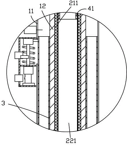 Puncture air-exhaust device for ruminal tympany of ruminants