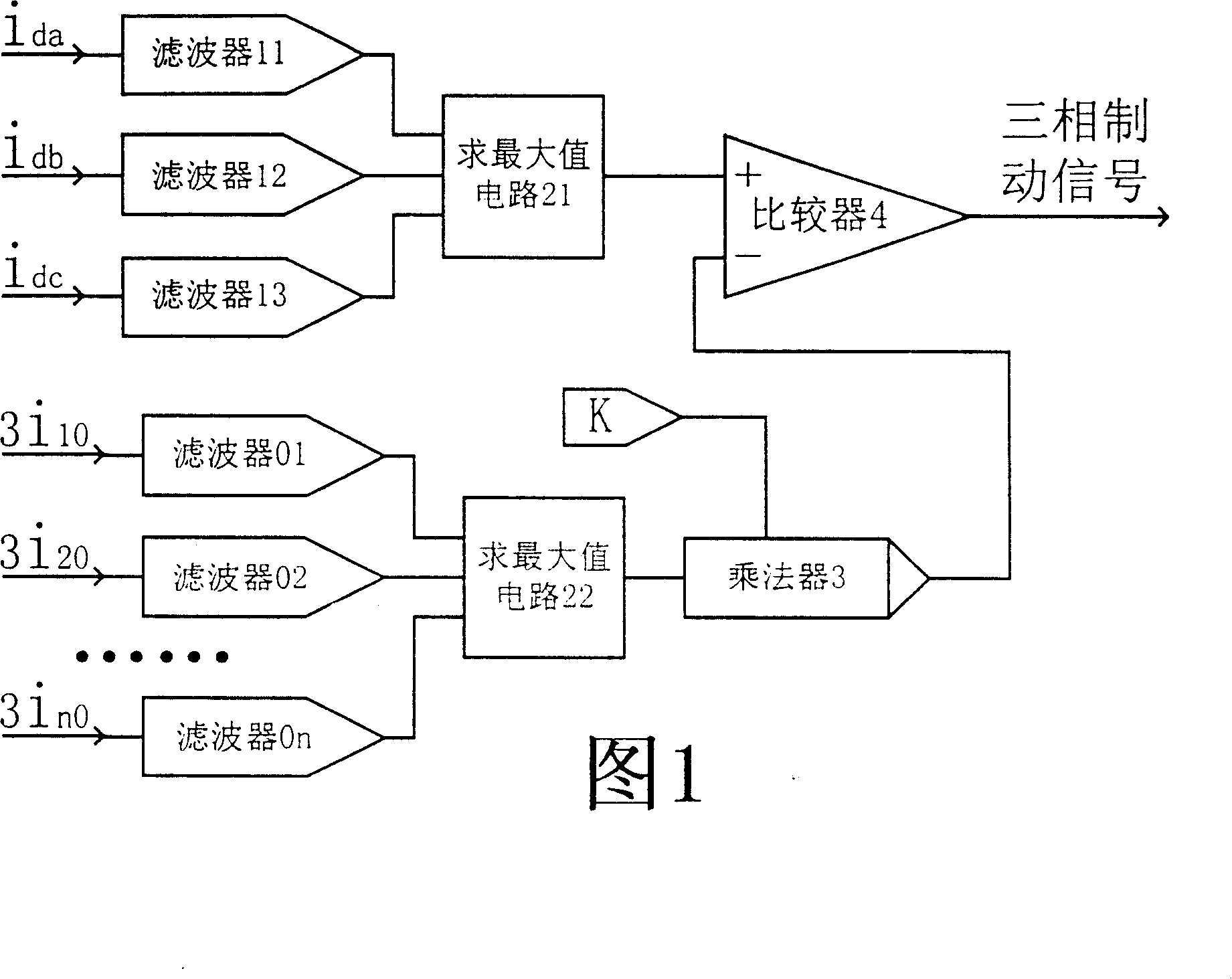 Maximum differential flow brake device for preventing multiple-branch voltage transformer differential protection unwanted operation