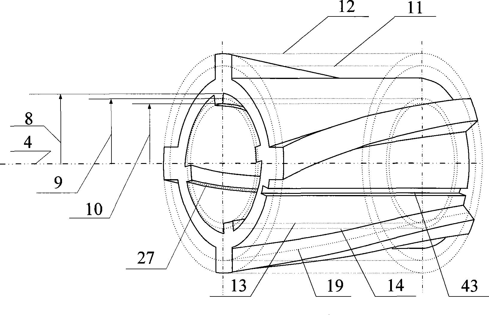 Self-wind cooled rotor double stator low torque ripple magneto resistance genus motor