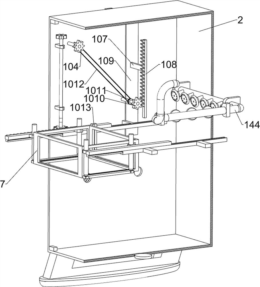 Disinfection device for hematology department instruments