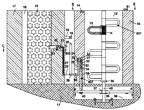 Article anti-theft rotary barrier door based on electronic tag