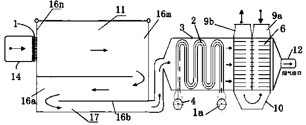 Micro-positive pressure combustion combined cooling energy-saving boiler