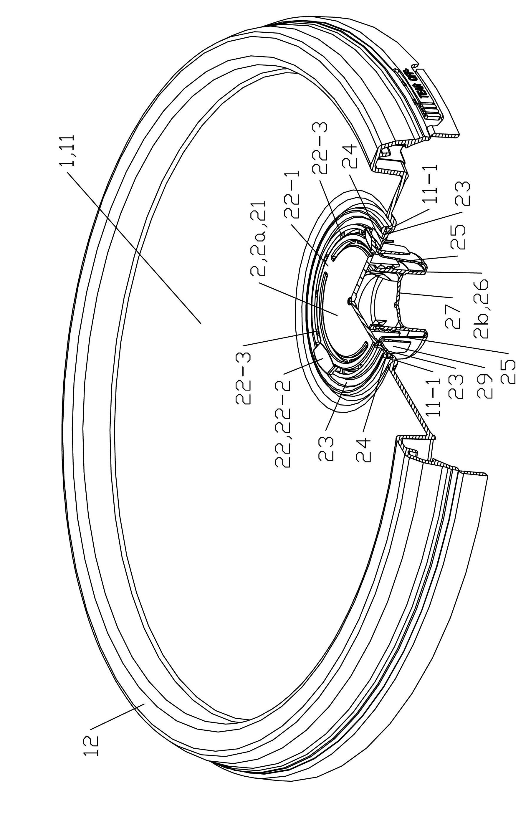 Embedded type sealing barrel cover and production method thereof