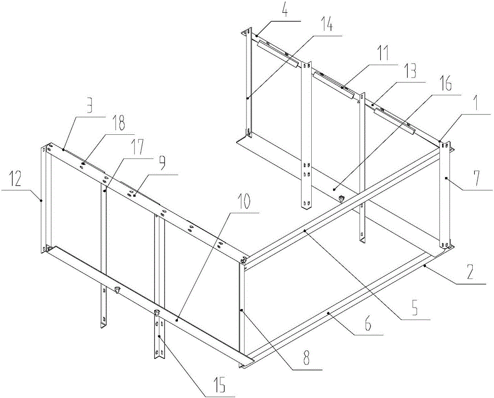 Safety guardrail for elevator car roof