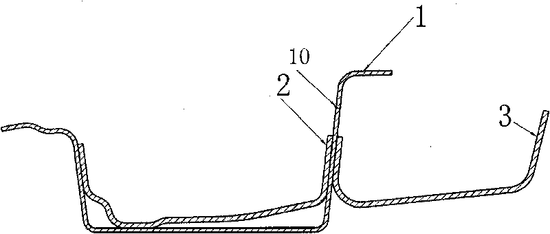 A-column reinforced assembly of car body and A-column reinforced structure of car body using same