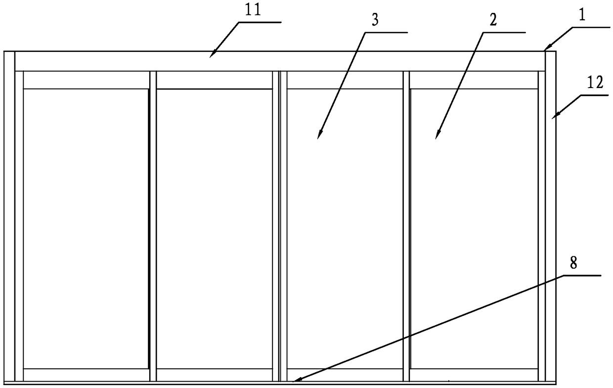 Horizontal-moving emergency evacuation automatic door with anti-off function