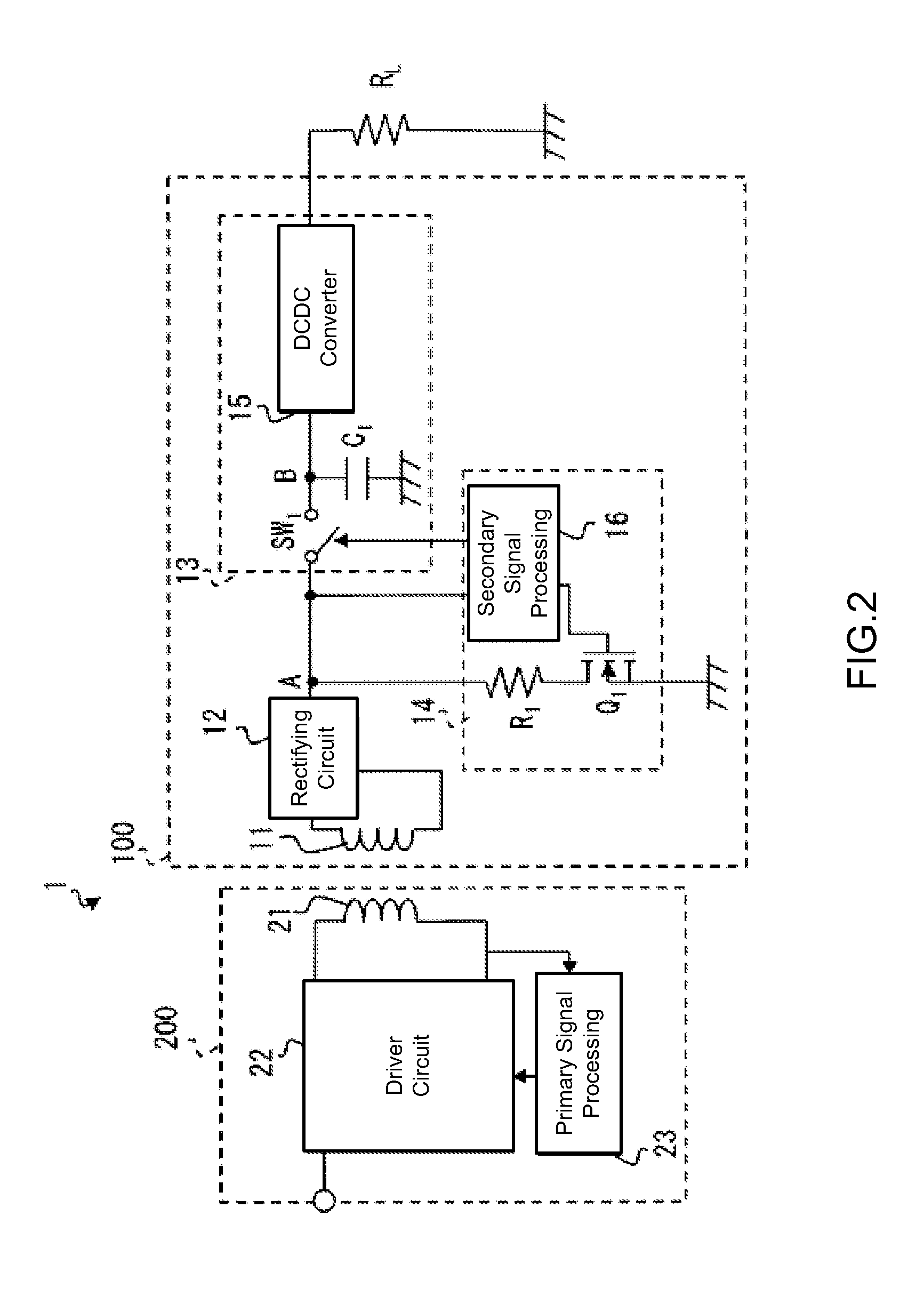 Contactless power reception circuit and contactless power tranmission system