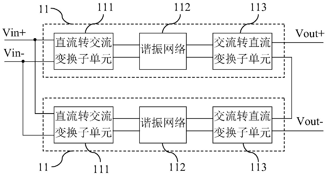 High-voltage DC conversion circuit and vehicle-mounted charger