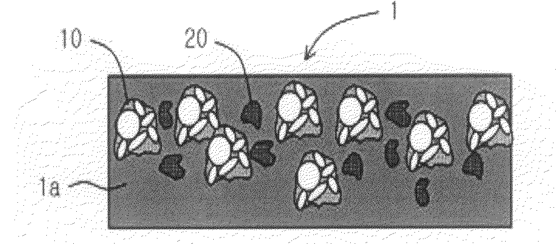 Artificial marble using low specific gravity material as chip and process for preparing the same