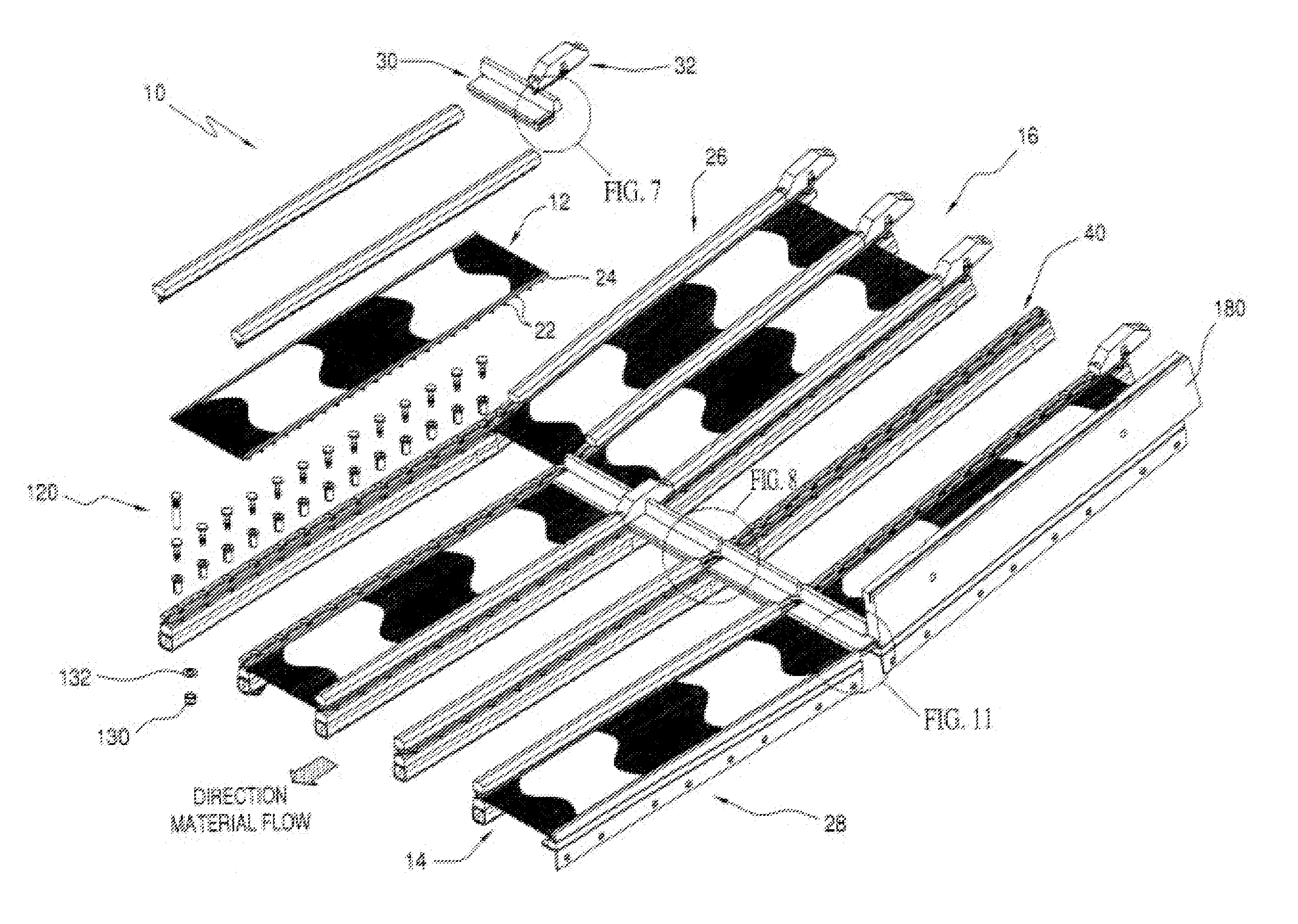 Screen panel center retainer system