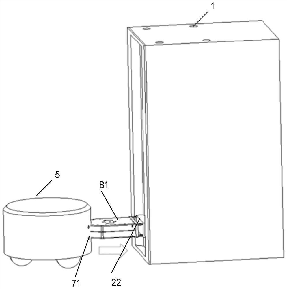 Robot battery replacing method and robot battery replacing station