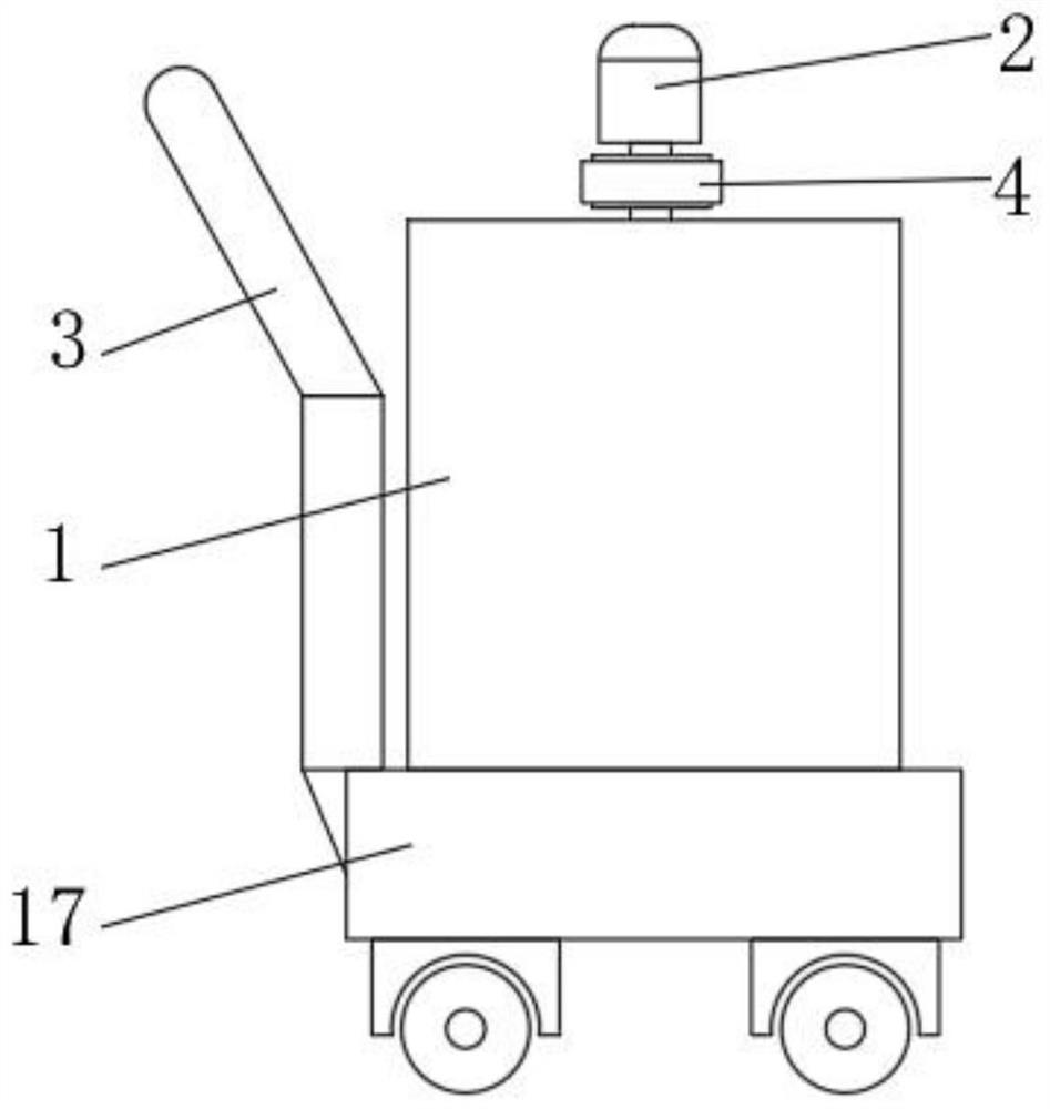 Novel agricultural machinery irrigation device