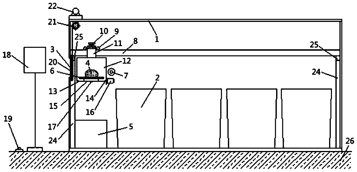 Intelligent monitoring and separate collection device and method for domestic garbage