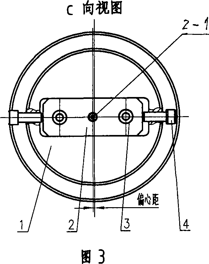 Eccentric shaft with adjustable eccentricity