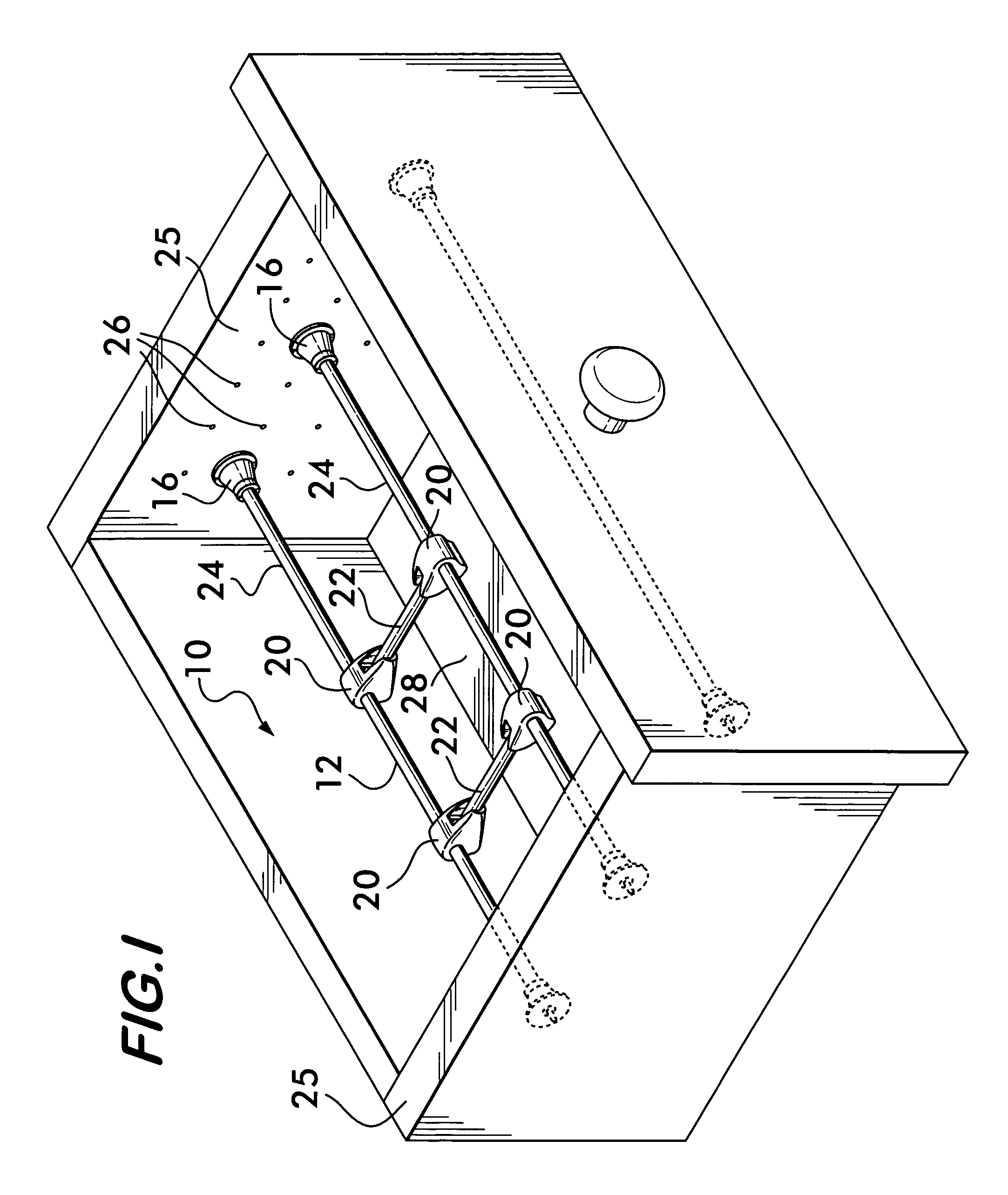 Organizing system for drawers and cabinets