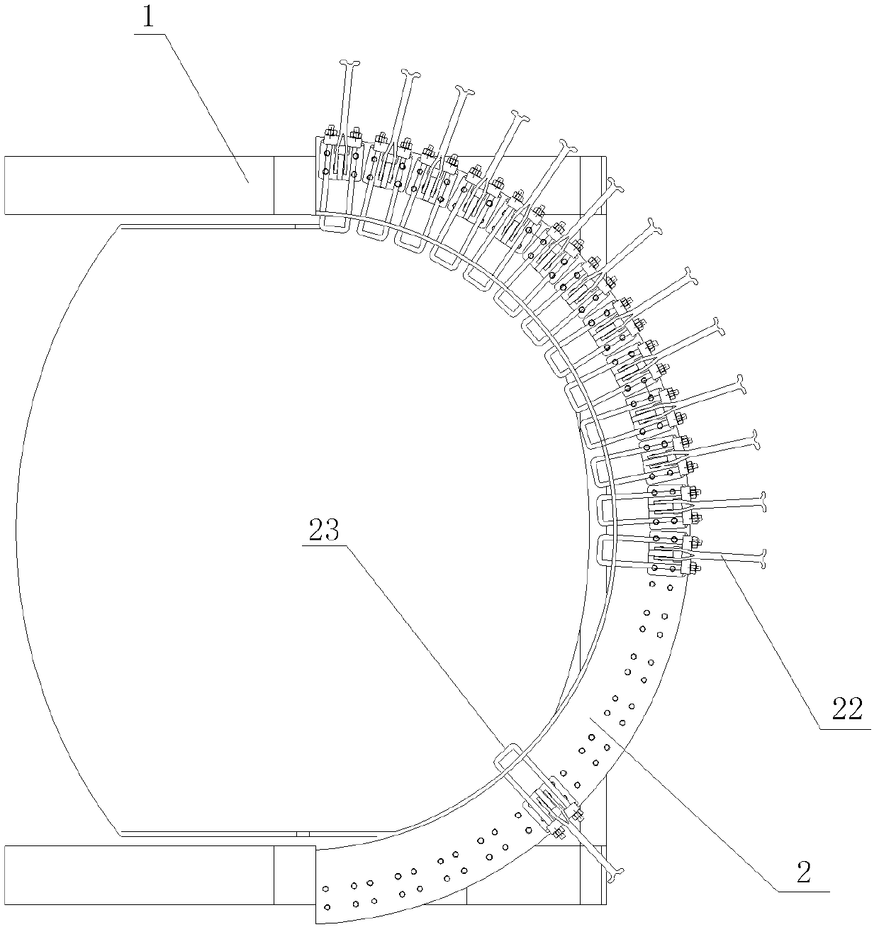 Fast manager for glue injection in vacuum infusion of fiber reinforced plastics