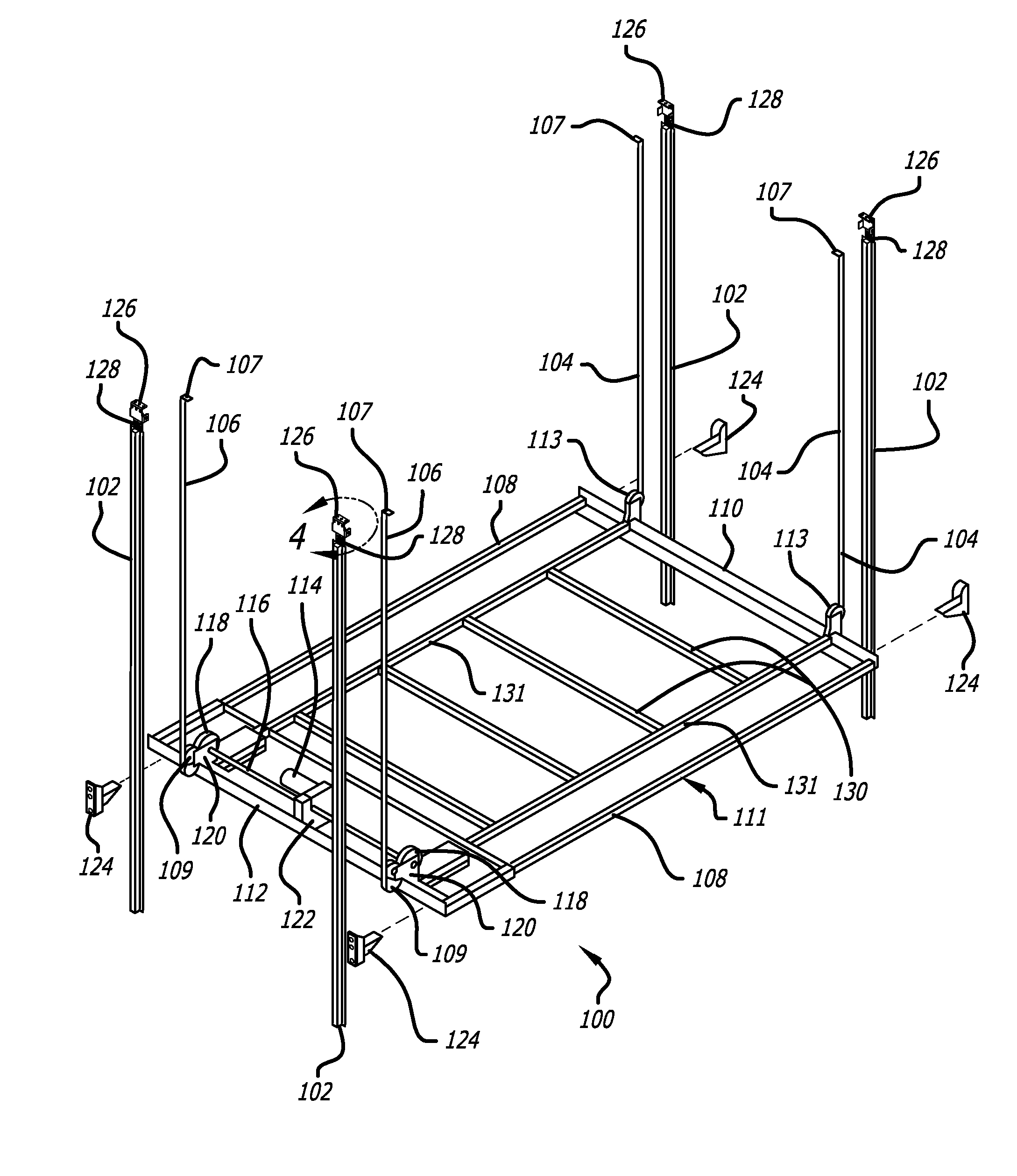 Bed Lift Mechanism For A Vehicle