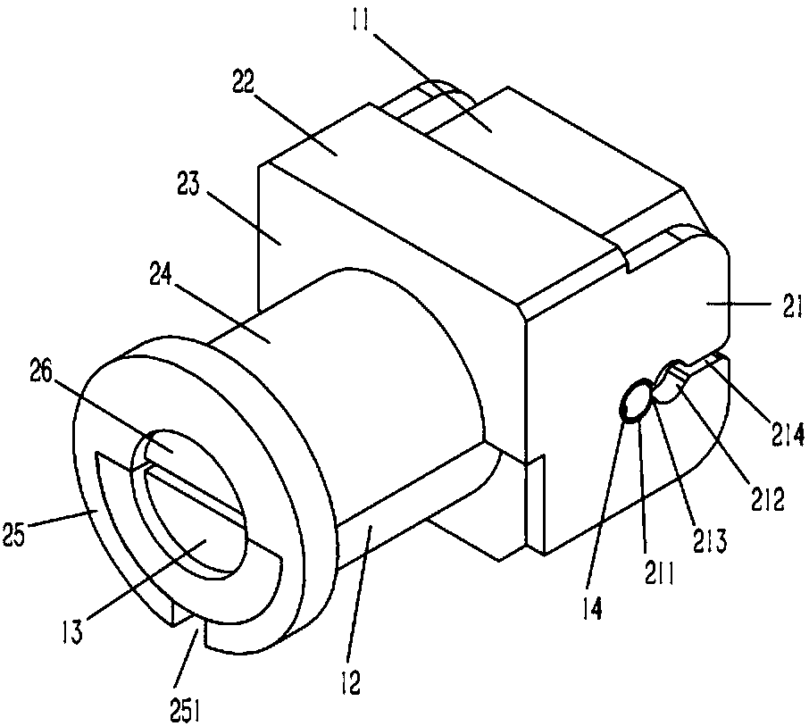 Fiber clamping joint on fiber quick-connection joint