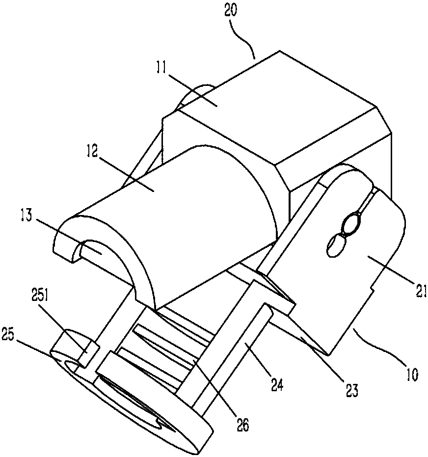 Fiber clamping joint on fiber quick-connection joint