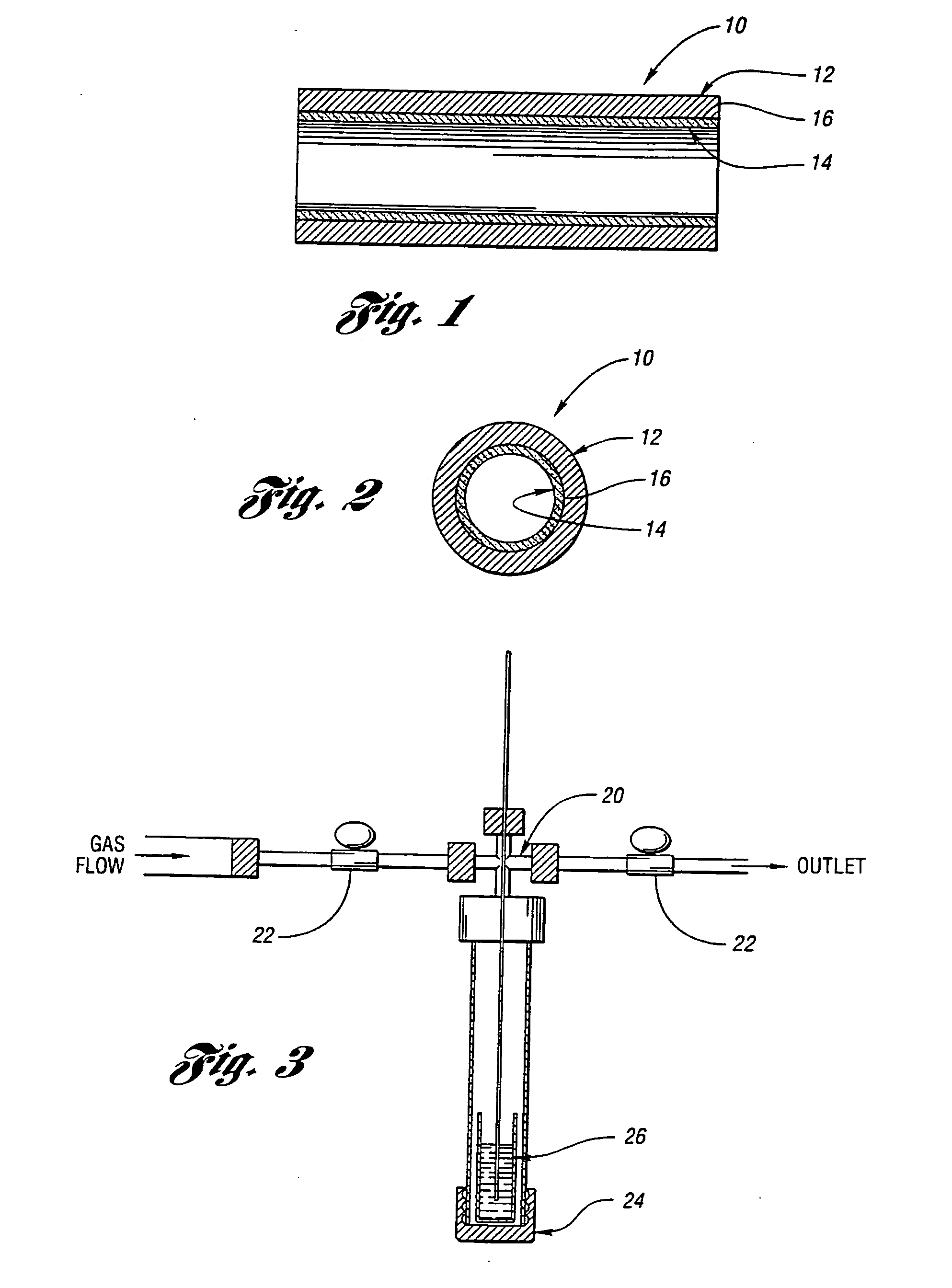 Capillary column and method of making