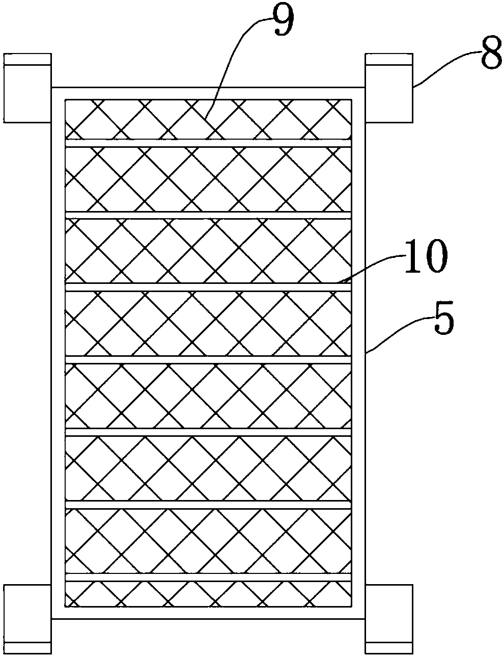 High-temperature calcining apparatus for preparing food-grade tricalcium phosphate