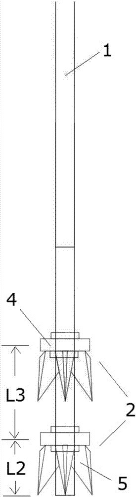 A valve type expanding head anchor rod bearing body