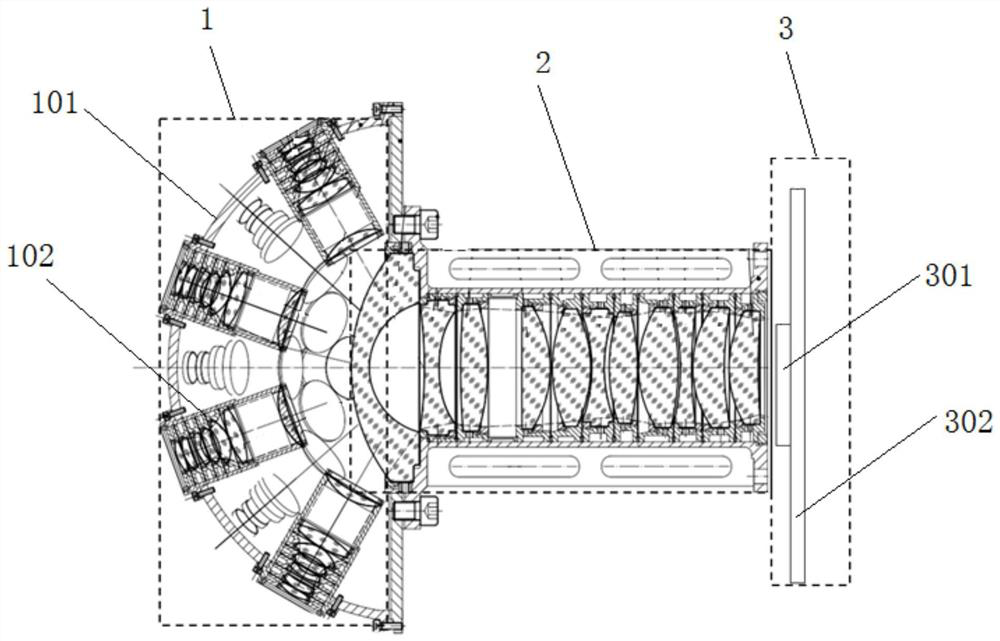 Large-view-field star sensor based on bionic compound eyes