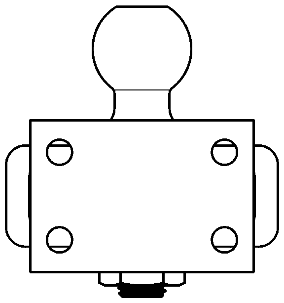 Transverse safe ring trailer arm