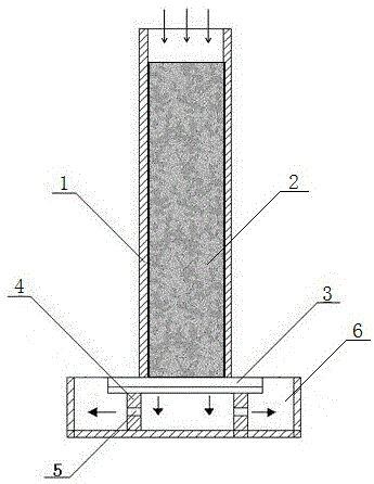 Trickling filtration technique and device for effectively removing nitrate nitrogen in high-nitrogen low-carbon environment