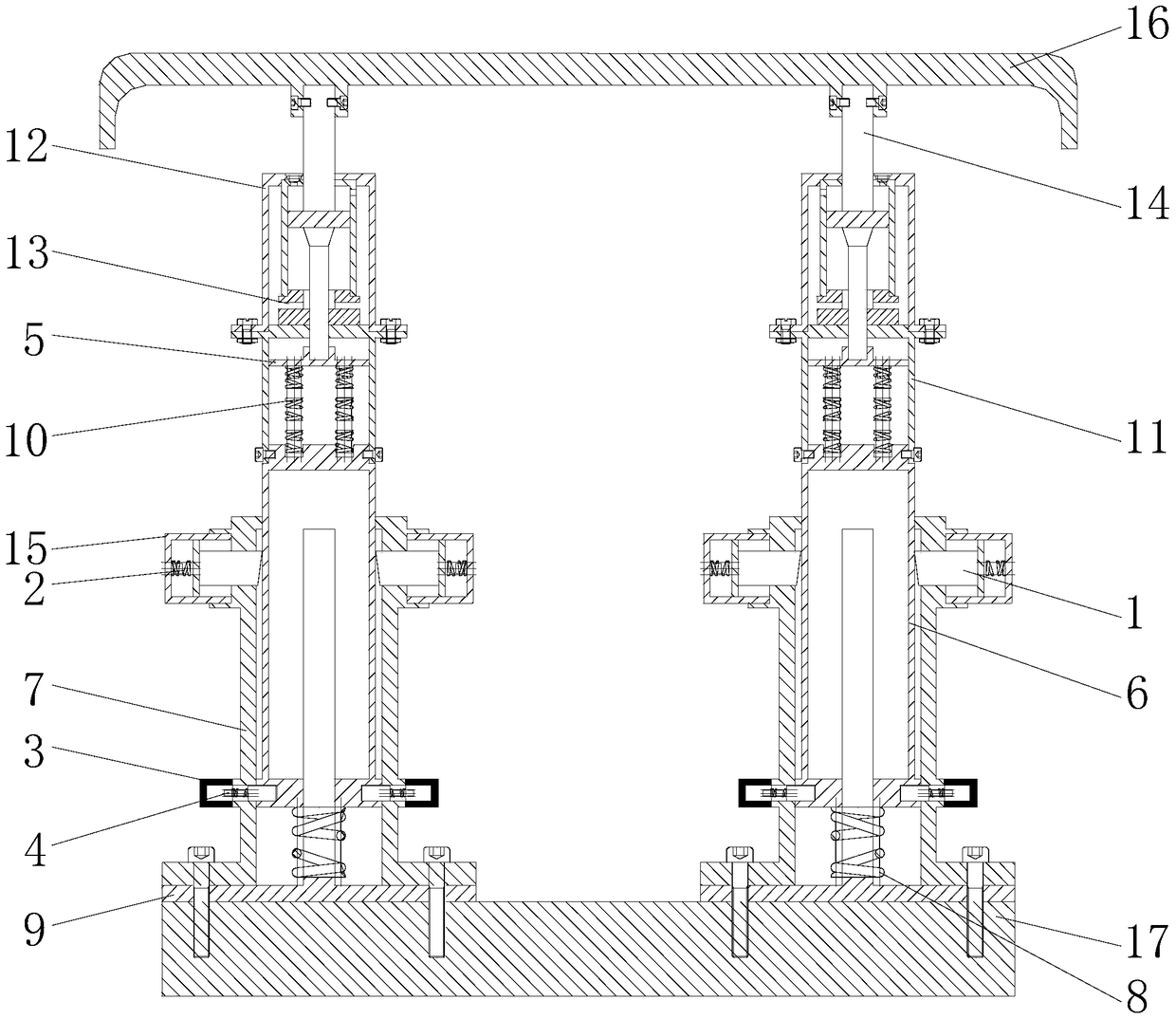 Automobile collision buffer device