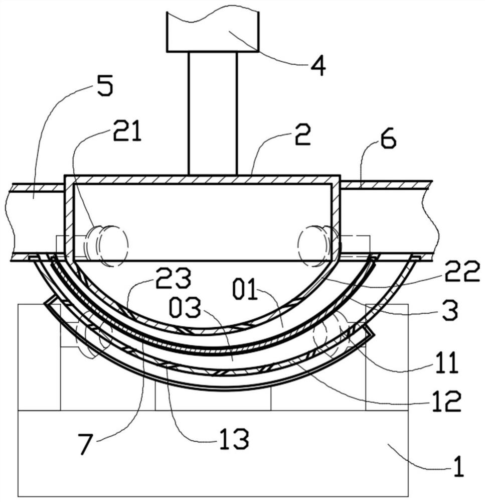 Fully automatic multi-angle pot surface grinding device