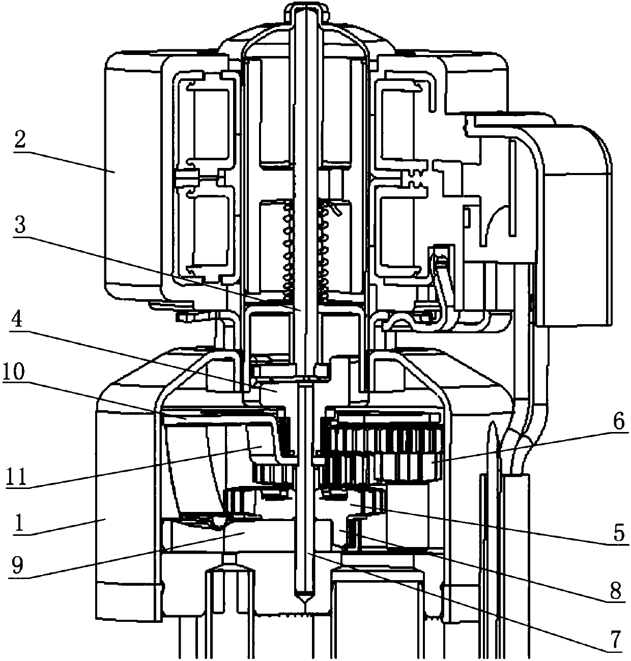 Electric tee valve and refrigeration equipment