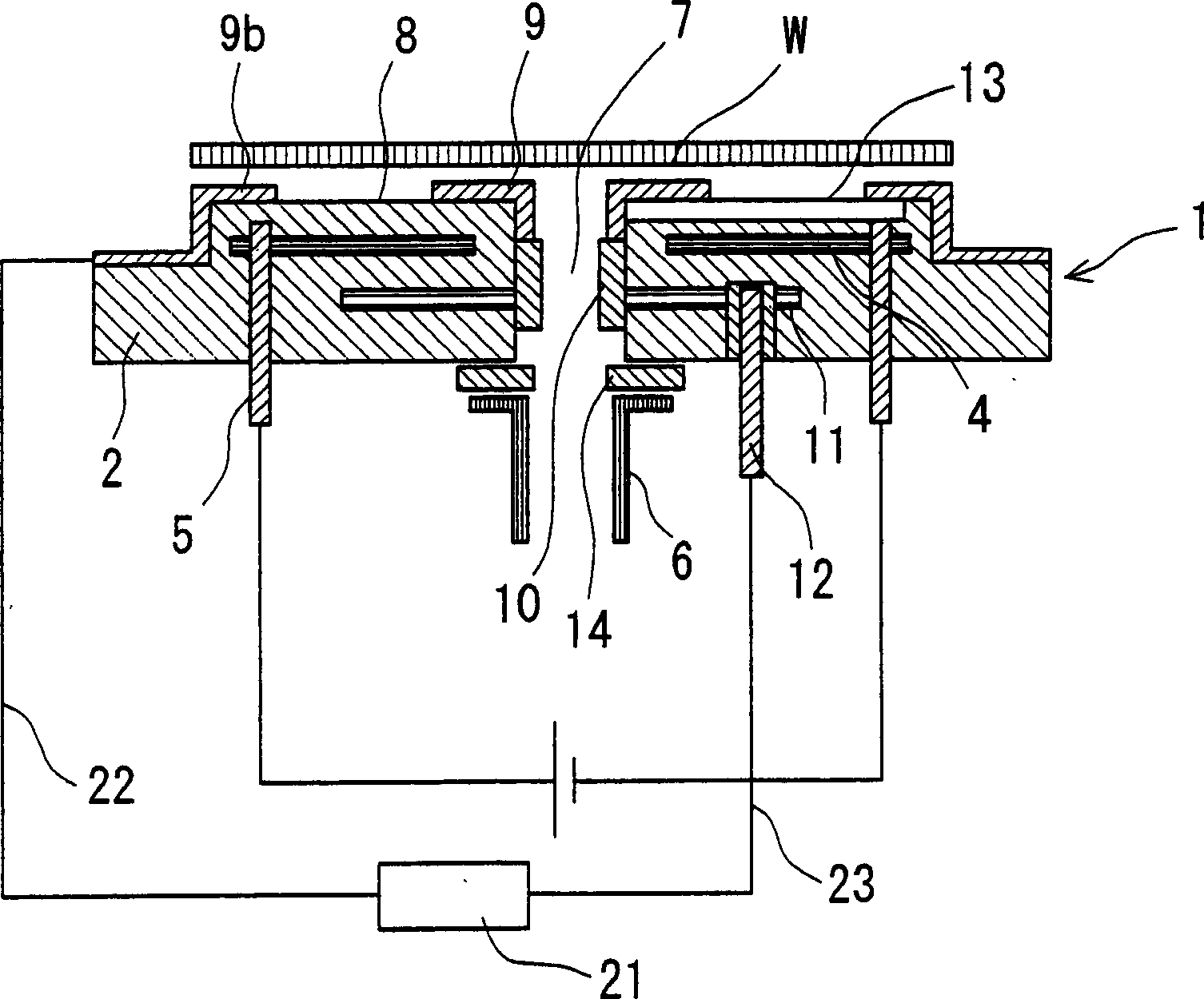 Wafer support member and semiconductor manufacturing system using the same