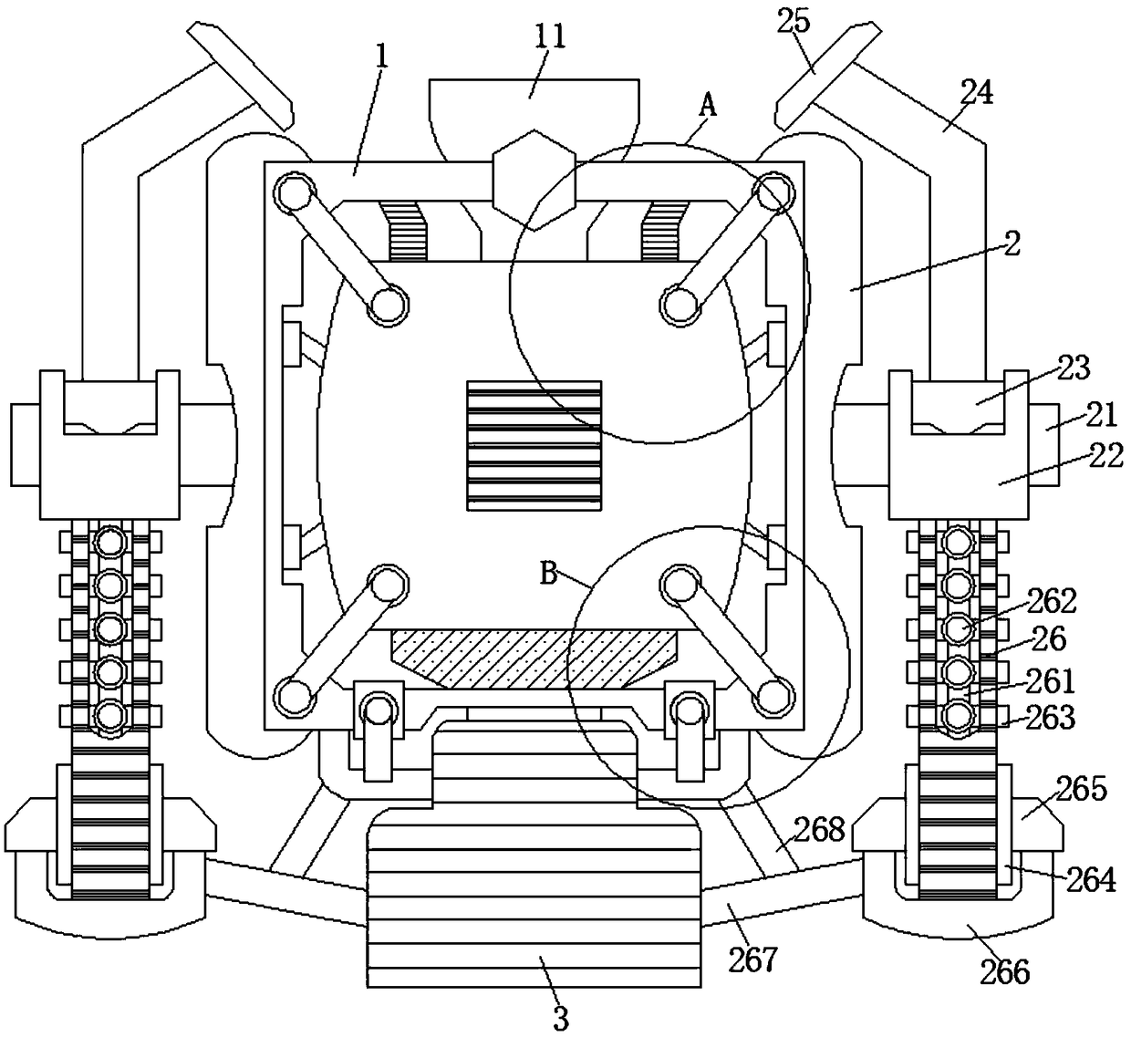 Device for treating and recycling water after processing metal leatherette paper