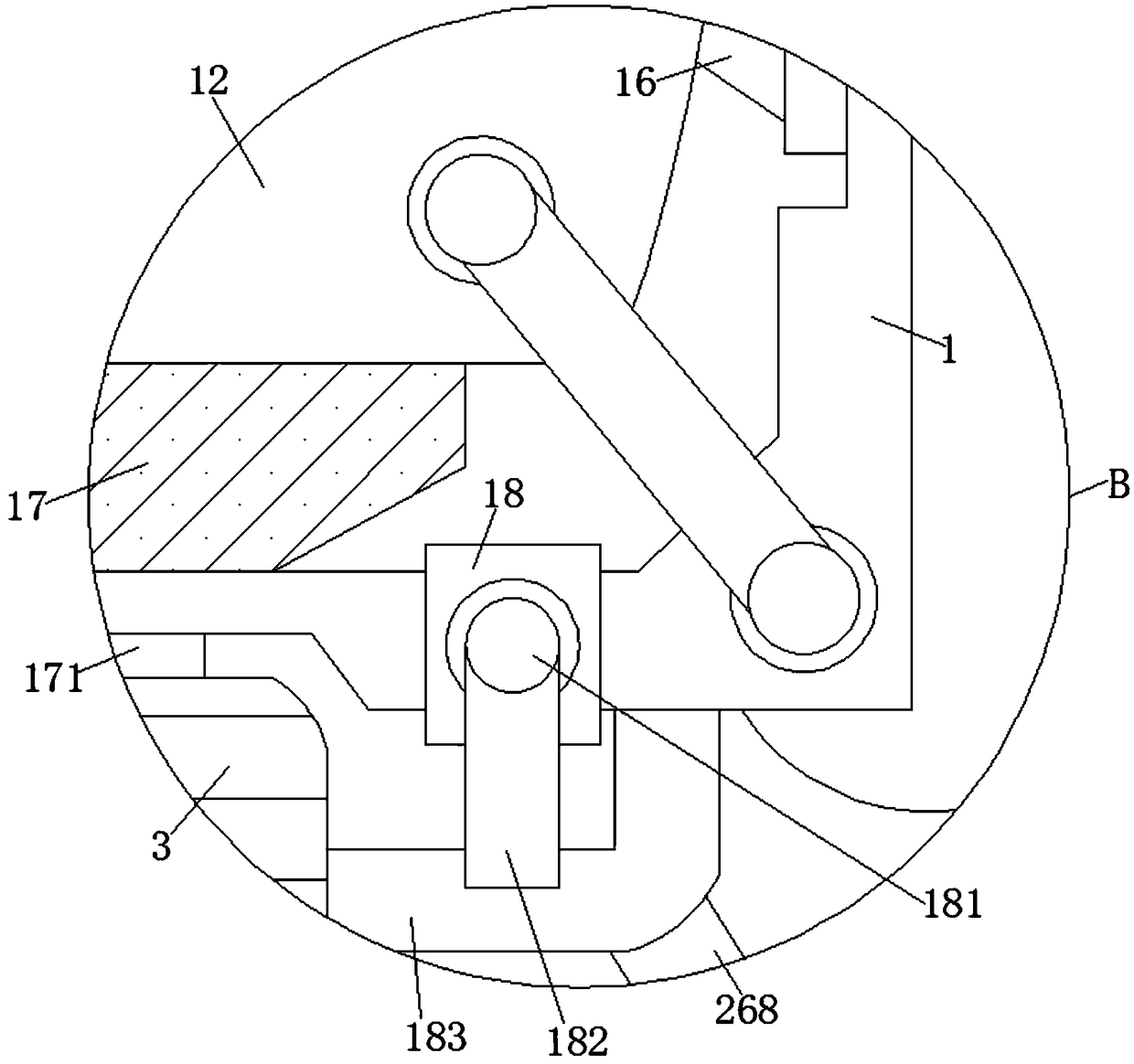 Device for treating and recycling water after processing metal leatherette paper