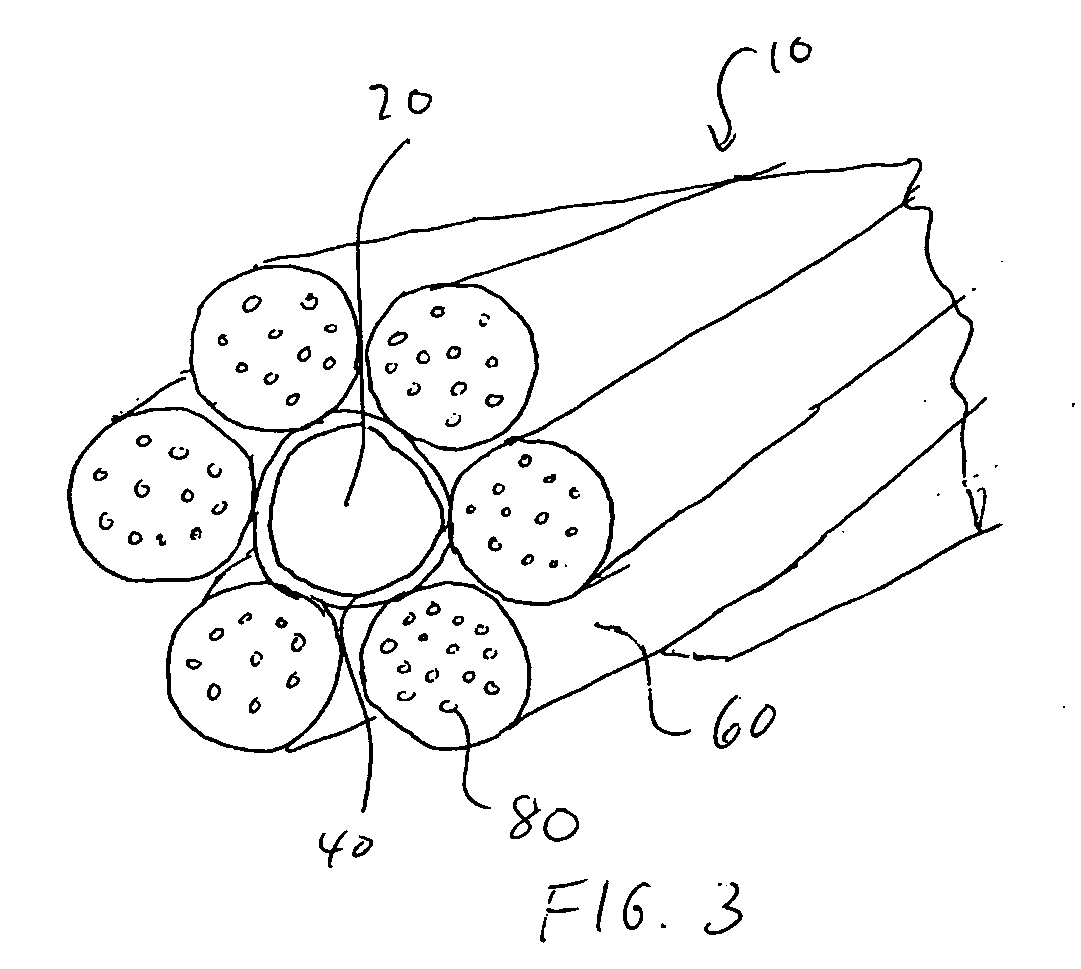 Cable element having repositionable pressure sensitive adhesive to couple buffer tubes to a central strength member