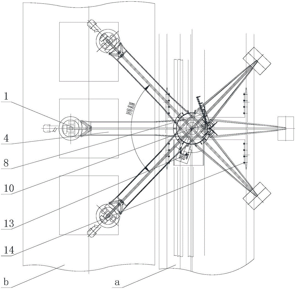 Continuous unshipping machine capable of realizing unshipping from two sides and unshipping method