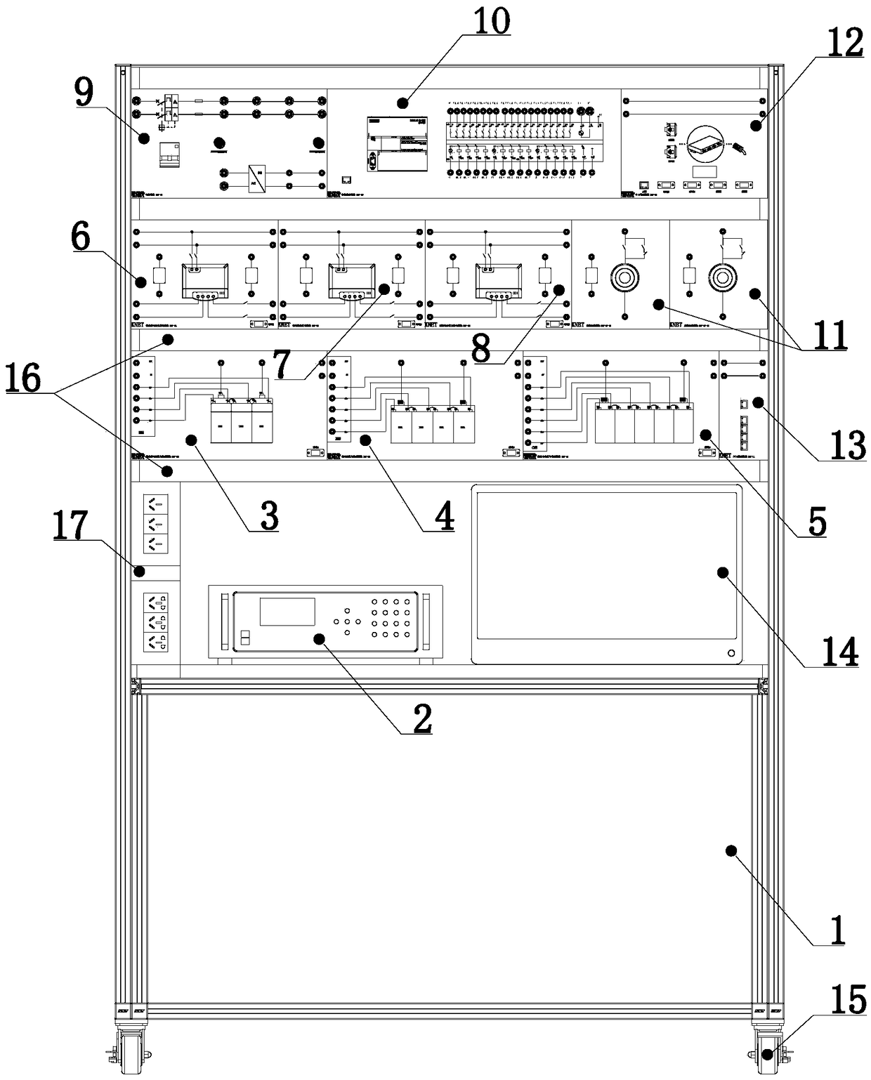 Novel energy storage system experiment platform and working method