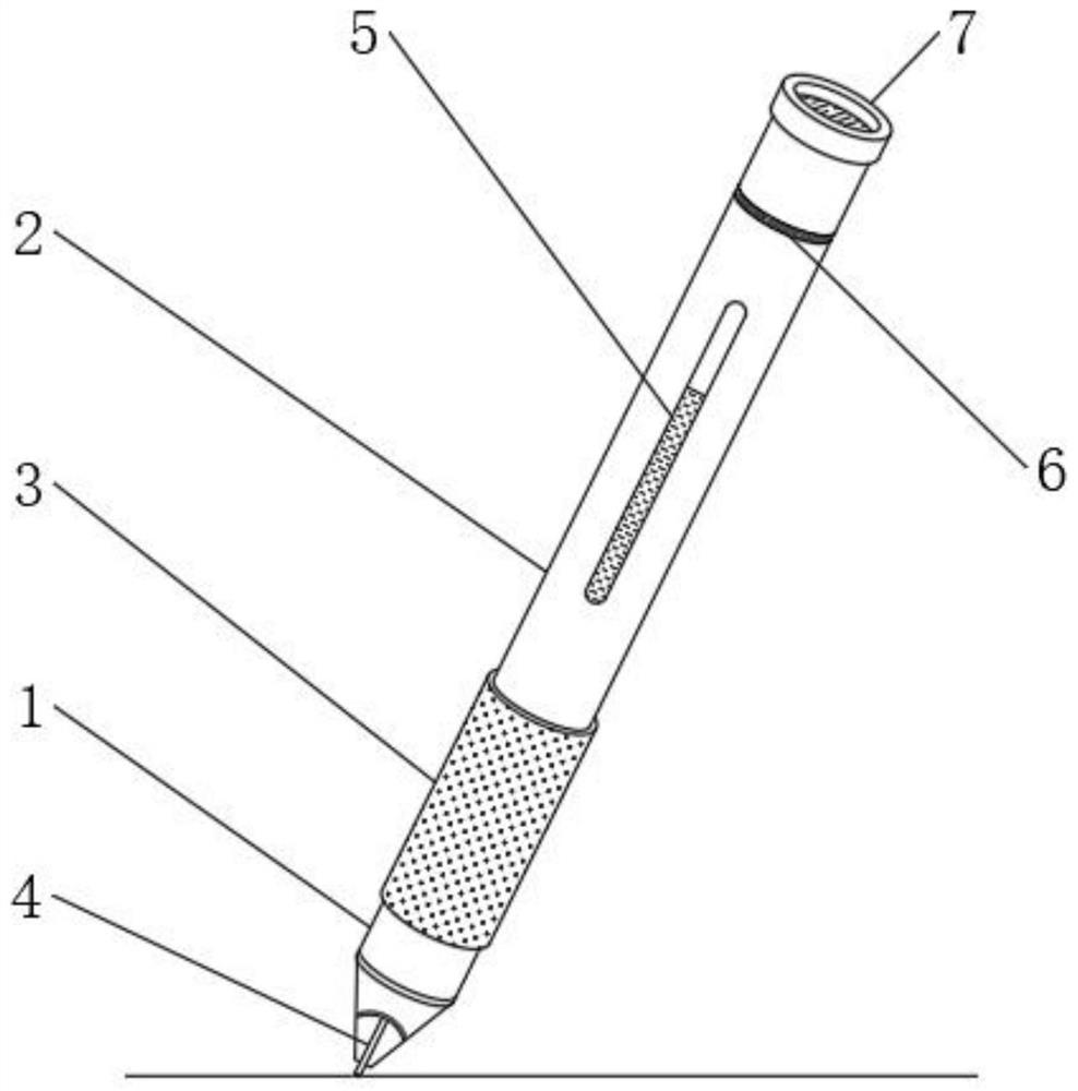 Multi-rail guide intelligent pen with self-adaptive adjustment function